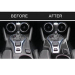 2 in 1 Car Carbon Fiber Central Control Gear Outer Frame Decorative Sticker for Chevrolet Camaro 2017-2019, Central Control Gear Outer Frame