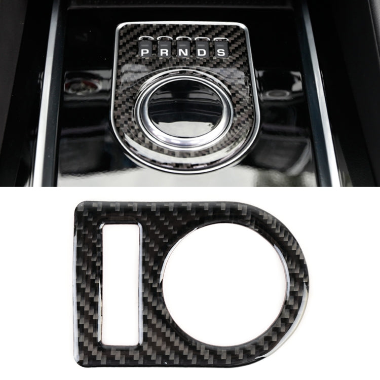 Carbon Fiber Car Gear Display Decorative Sticker for Jaguar F-PACE, Gear Display