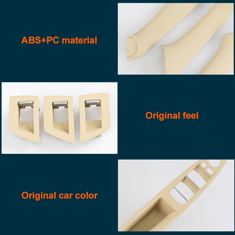 Car Standard Version Inside Doors Handle Pull Trim Cover 5141 7225 873 for BMW F10 F18, Left Driving, Standard Version (Black), Standard Version (Dark Coffee), Standard Version (Beige White), Standard Version (Grey), Standard Version (Beige)           ...