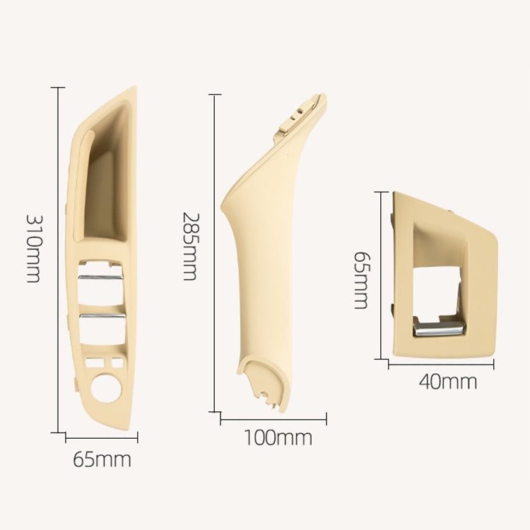 Car Imported Version Inside Doors Handle Pull Trim Cover 5141 7225 873 for BMW F10 F18, Left Driving, Imported Version (Dark Coffee), Imported Version (Beige White), Imported Version (Grey), Imported Version (Beige), Imported Version (Wine Red)