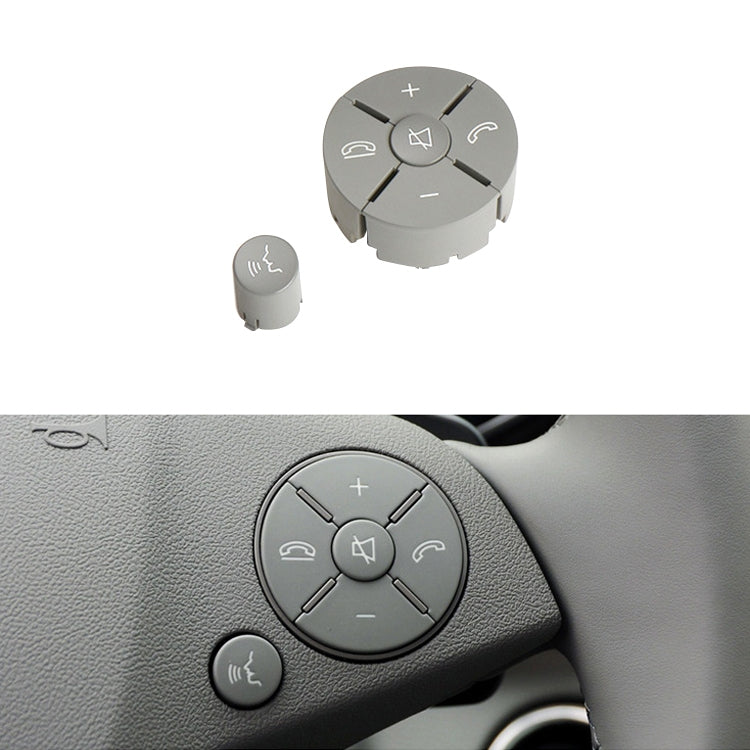 Car Right Side Steering Wheel Switch Buttons Panel for Mercedes-Benz W204 2007-2014, Left Driving, Right Side (Black), Right Side (Grey), Right Side (Beige), Right Side (Brown)
