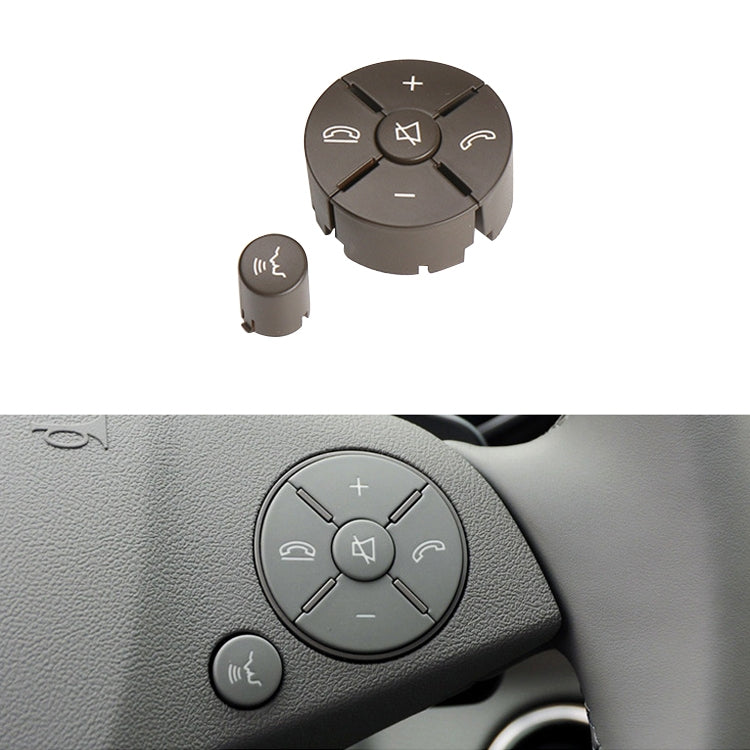 Car Right Side Steering Wheel Switch Buttons Panel for Mercedes-Benz W204 2007-2014, Left Driving, Right Side (Black), Right Side (Grey), Right Side (Beige), Right Side (Brown)