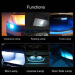 2 PCS T10 DC12V / 1W / 6000K / 80LM 6LEDs SMD-3030 Car Clearance Light, 6LEDs