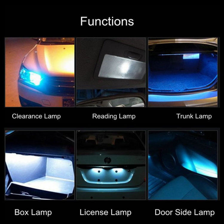 10 PCS T10 DC12V / 1.7W / 6000K / 110LM 9LEDs SMD-4014 Car Clearance Light, with Decoder, 10pcs DC12V / 1.7W / 6000K / 110LM