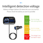 BC49BQ Car Digital Radio Receiver Bluetooth MP3 Player FM Transmitter Voice Assistant QC3.0 Quick Charger, BC49BQ