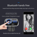 BC49BQ Car Digital Radio Receiver Bluetooth MP3 Player FM Transmitter Voice Assistant QC3.0 Quick Charger, BC49BQ