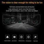 Motorcycle Helmet Visor Anti-fog Shield Helmet Film, 24.5x7.5cm