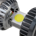 H4 DC9-18V / 4.7W (H)2.2W(L) / 6000K / 500LM Motorcycle LED Headlight with COB Lamp Beads, H4