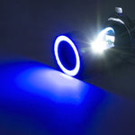 H4 DC12-80V / 20W / 6000K / 2000LM Motorcycle Headlight with Angel Eyes, H4, H4 (Blue), H4 (Red)