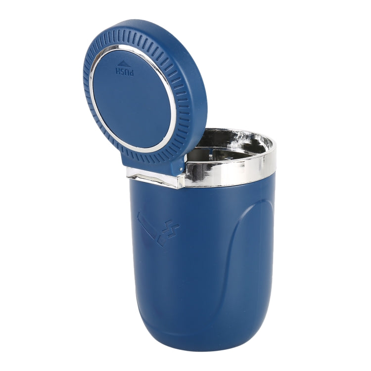 Portable Car Stainless Steel Liner Cigarette Ashtray with Light, with Stainless Steel Liner