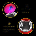 Portable Car Stainless Steel Liner Cigarette Ashtray with Light, with Stainless Steel Liner