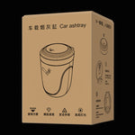 Portable Car Stainless Steel Liner Cigarette Ashtray with Light, with Stainless Steel Liner