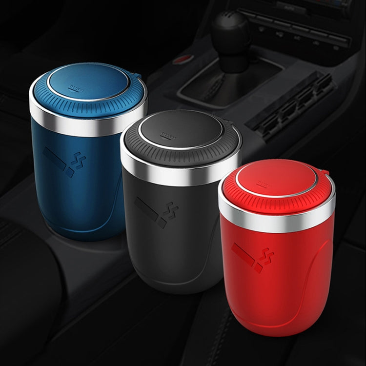 Portable Car Stainless Steel Liner Cigarette Ashtray with Light, with Stainless Steel Liner