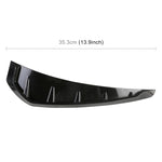 2 PCS Car Soft Silicone Decorative Sticker Outside Sticker, Bright Black, Bright Black