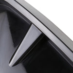 2 PCS Car Soft Silicone Decorative Sticker Outside Sticker, Bright Black, Bright Black