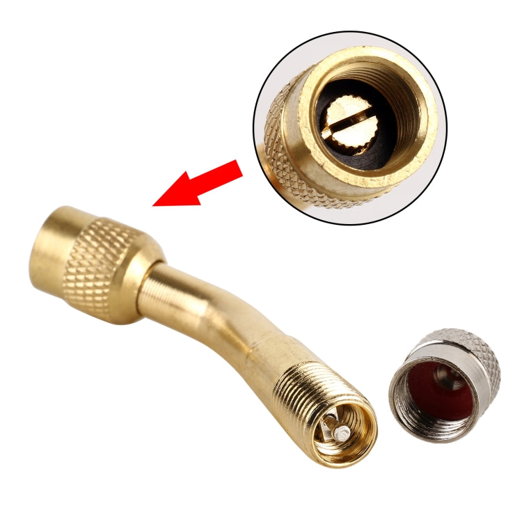 10 PCS Balance Car Inflatable Nozzle Extension Rod Elbow Extension Nozzle, Angle: 135 Degree, 135 Degree