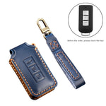 Hallmo Car Cowhide Leather Key Protective Cover Key Case for Mitsubishi Outlander, For Mitsubishi Outlander