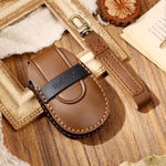 Hallmo Car Cowhide Leather Key Protective Cover Key Case for NIO ES6 / ES8, For NIO ES6 / ES8