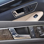 Car Left Side Electroplating Bright Inner Door Handle for Mercedes-Benz C Class W204 / X204 2008-2015, Left and Right Drive Universal, Left Side Bright