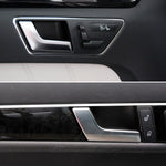 Car Left Side Electroplating Matte Inner Door Handle for Mercedes-Benz C Class W204 / X204 2008-2015, Left and Right Drive Universal, Left Side Matte