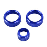 3 PCS Car Metal Air Conditioner Knob Case for BMW X1 / X2 / GT, For BMW X1 / X2 / GT (Blue), For BMW X1 / X2 / GT (Red), For BMW X1 / X2 / GT (Silver)