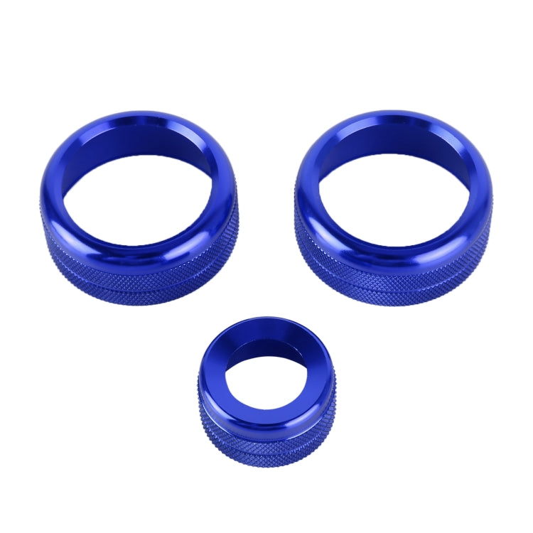 3 PCS Car Metal Air Conditioner Knob Case for BMW X1 / X2 / GT, For BMW X1 / X2 / GT (Blue), For BMW X1 / X2 / GT (Red), For BMW X1 / X2 / GT (Silver)