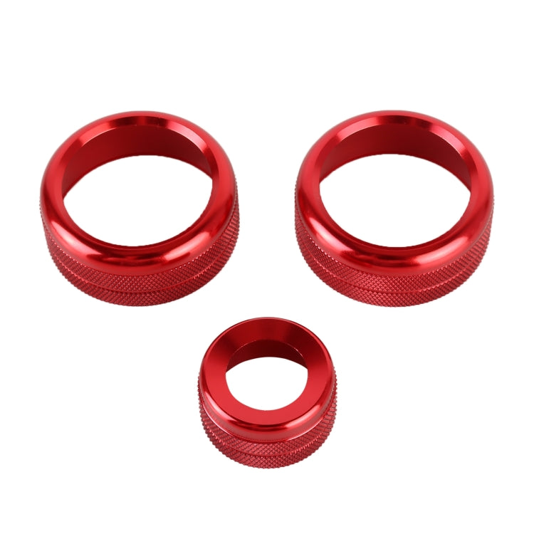 3 PCS Car Metal Air Conditioner Knob Case for BMW X1 / X2 / GT, For BMW X1 / X2 / GT (Blue), For BMW X1 / X2 / GT (Red), For BMW X1 / X2 / GT (Silver)