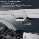 Car Ordinary Version Sunglasses Storage Box for Tesla Model Y 2019-2023, Ordinary Version for Tesla Model Y