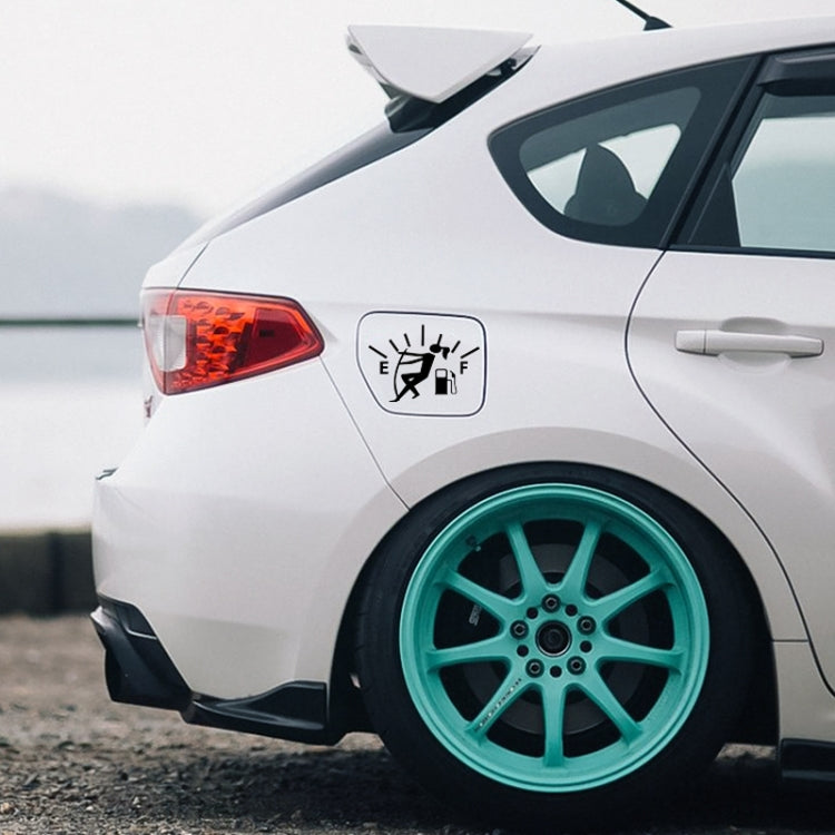 Female Pull Fuel Tank Pointer To Full Hellaflush Reflective Vinyl Car Sticker, Female (Black), Female (Colour)