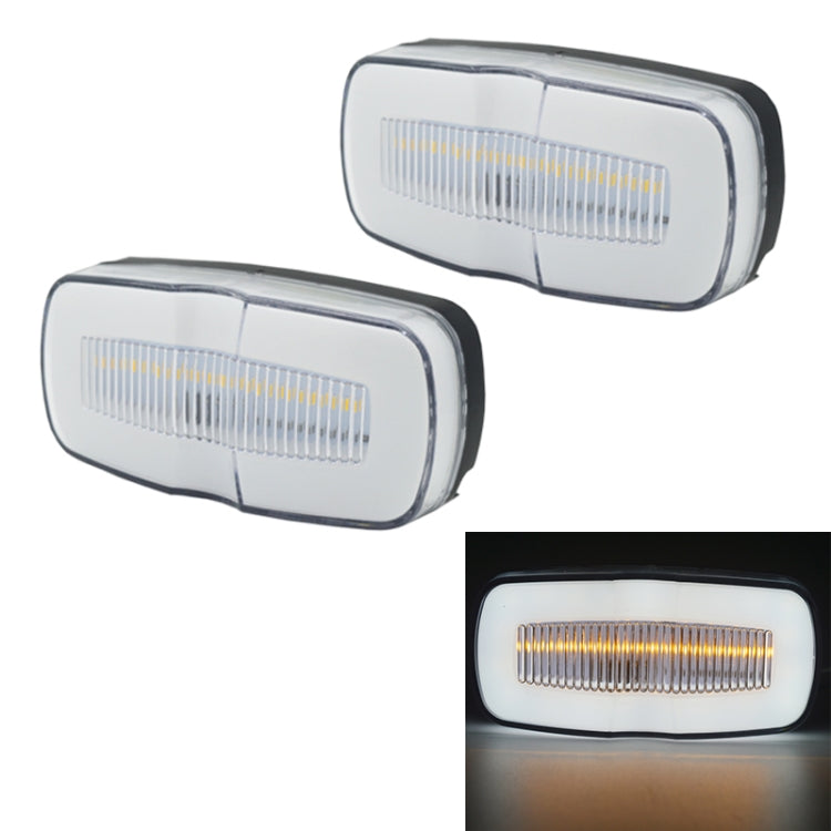 2 PCS MK-190 Truck LED Side Marker Light, MK-190 (Red Light), MK-190 (White Light)