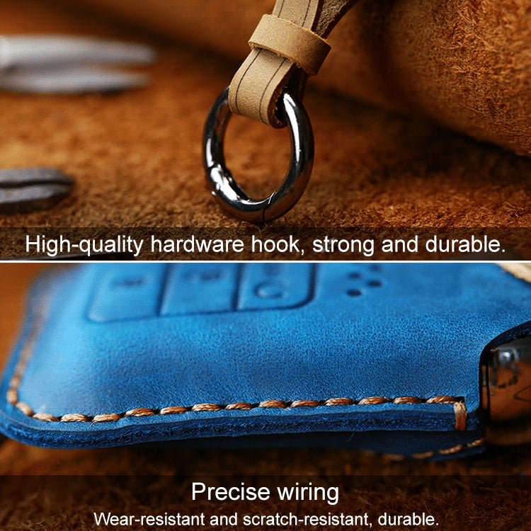 For Honda Car Cowhide Leather Key Protective Cover Key Case, Four Keys Version, For Honda , Four Keys Version, For Honda, Four Keys Version