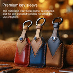 For Honda Car Cowhide Leather Key Protective Cover Key Case, Four Keys Version, For Honda , Four Keys Version, For Honda, Four Keys Version