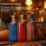 For Mazda Old Style Hallmo Car Cowhide Leather Key Protective Cover Key Case, Two Keys Version, Two Keys Version, For Mazda Old Style, For Mazda, For Mazda Old Style, Two Keys Version