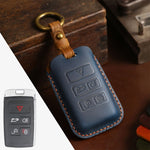 For Land Rover Car Cowhide Leather Key Protective Cover Key Case, For Land Rover