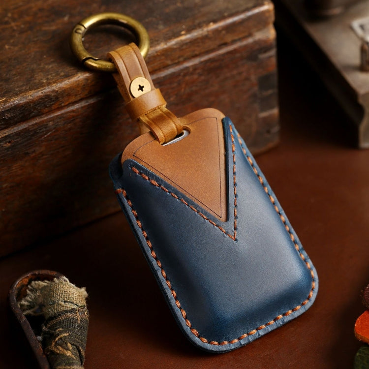 For Land Rover Car Cowhide Leather Key Protective Cover Key Case, For Land Rover