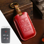 For Land Rover Car Cowhide Leather Key Protective Cover Key Case, For Land Rover