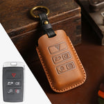 For Land Rover Car Cowhide Leather Key Protective Cover Key Case, For Land Rover