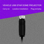 Car USB Star Dome Projector Hose Light, Constantly Bright Version, Constantly Bright(Purple Blue)