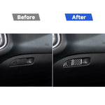 Carbon Fiber Car Co-pilot Storage Handle Decorative Sticker for Dodge Challenger 2015 to Now, Left Driving, Co-pilot Storage Handle