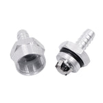 Car 6mm Aluminium Alloy Fuel Petrol One Way Non Return Check Valve, 6mm Silver