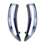 1 Pair For Ford Fiesta 2008-2017 Car Dynamic LED Turn Signal Light Rearview Mirror Flasher Water Blinker, For Ford Fiesta 2008-2017  (Blue)