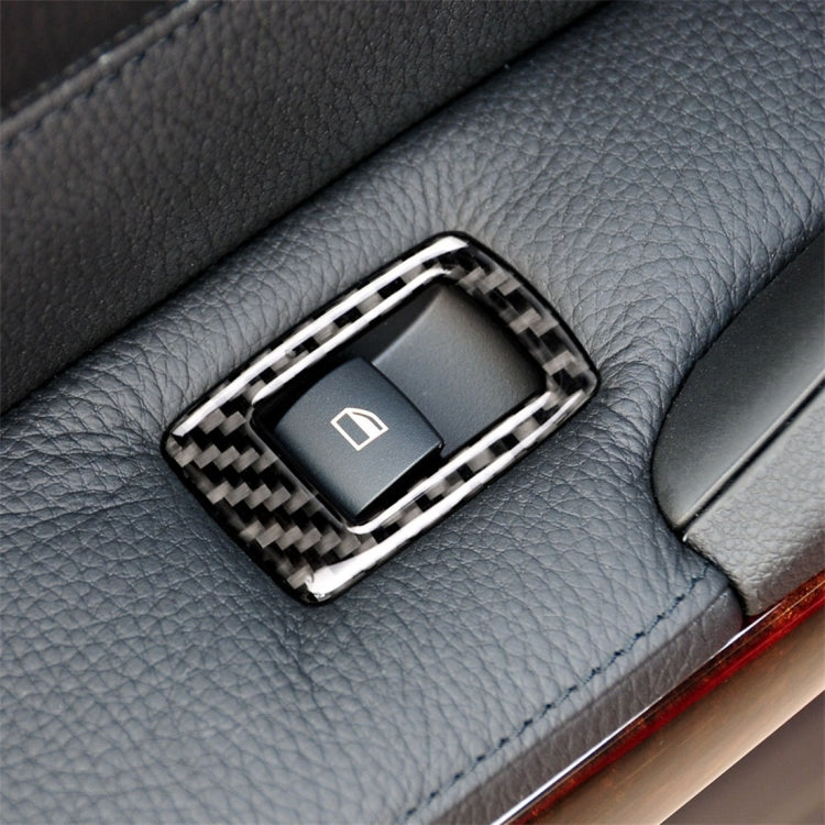 4 PCS Carbon Fiber Car Left Driving Lifting Panel Decorative Sticker without Folding for BMW E90 / 320i / 325i, Diameter: 35.8cm, without Folding,Diameter: 35.8cm