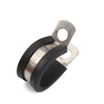 10 PCS Car Rubber Cushion Pipe Clamps Stainless Steel Clamps, Size: 2 inch (50mm), Size: 2 inch (50mm)