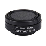 JUNESTAR for Xiaomi Xiaoyi Yi II 4K Sport Action Camera Proffesional 37mm UV Filter + Lens Protective Cap, UV Filter+Lens Cap
