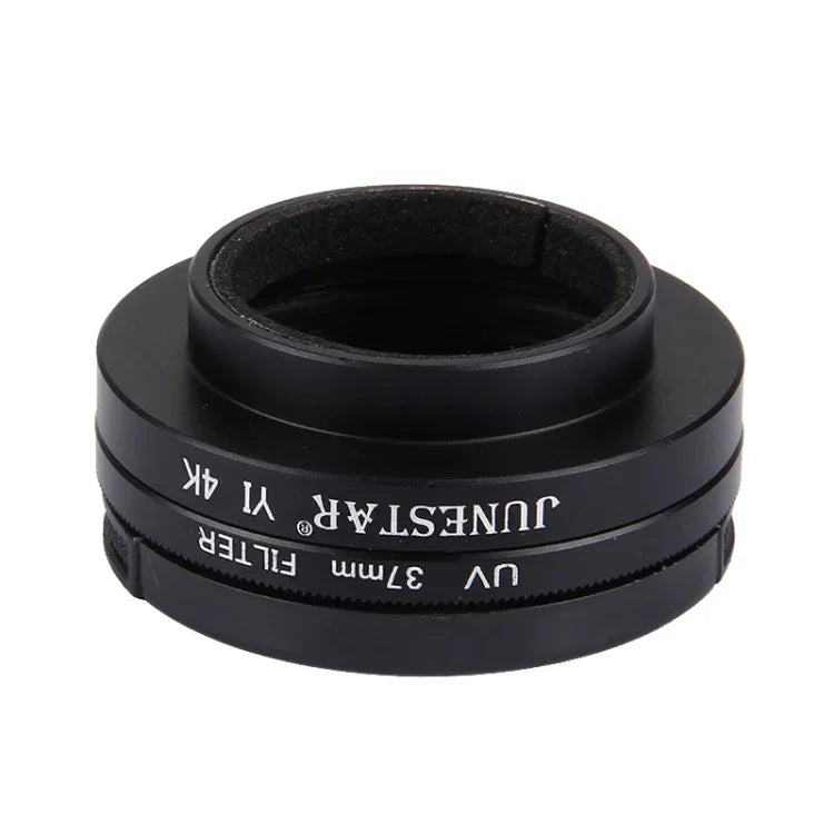 JUNESTAR for Xiaomi Xiaoyi Yi II 4K Sport Action Camera Proffesional 37mm UV Filter + Lens Protective Cap, UV Filter+Lens Cap
