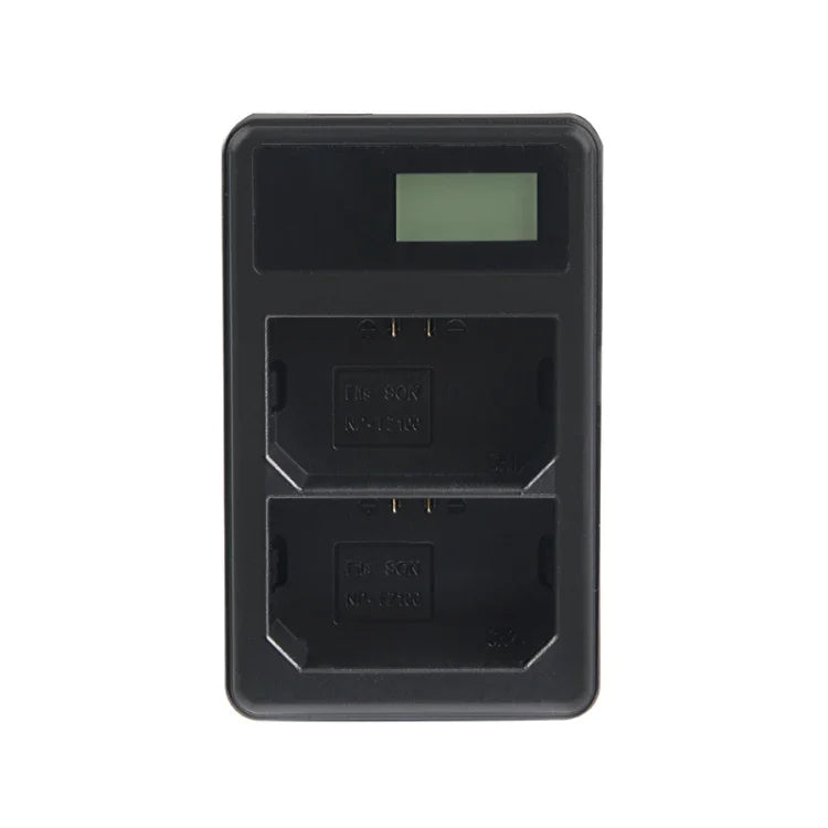 Dual Channel Digital LCD Display Battery Charger with USB Port for Sony NP-FZ100 Battery, Compatible with Sony A9 (ILCE-9), Dual NP-FZ100 Battery