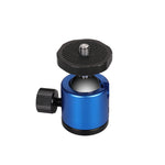 Mini 360 Degree Rotation Panoramic Metal Ball Head for DSLR & Digital Cameras, Black, Blue, Red