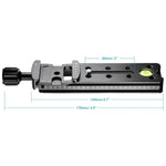 FVR-150 Multi-Purpose 150mm Vertical Nodal Slide Clamp Rail for Fisheyes Lens & Wide-angle Lens, Compatible with Arca Swiss RRS Clamp, FVR-150
