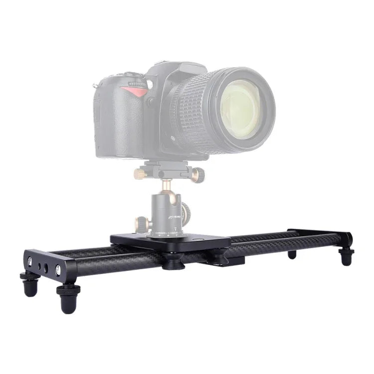 YELANGU L40T 40cm Carbon Fiber Slide Rail Track for SLR Cameras / Video Cameras, L40T 40cm