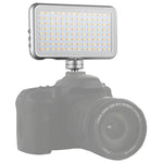 LED-013 Pocket 112 LEDs Professional Vlogging Photography Video & Photo Studio Light with OLED Display & Cold Shoe Adapter Mount for Canon / Nikon DSLR Cameras, 112 LED